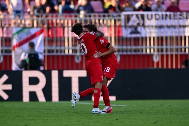 AC Monza v Udinese Calcio - Serie A 2026 27 Andrea Colpani of AC Monza celebrates after scoring his team s first goal during a Serie A match between AC Monza and Udinese Calcio at Brianteo Stadium in Monza, Italy, on August 29, 2026. Monza Lombardy Italy  Copyright: xAndreaxDiodatox originalFilename:diodato-acmonzav260829_npi6U.jpg