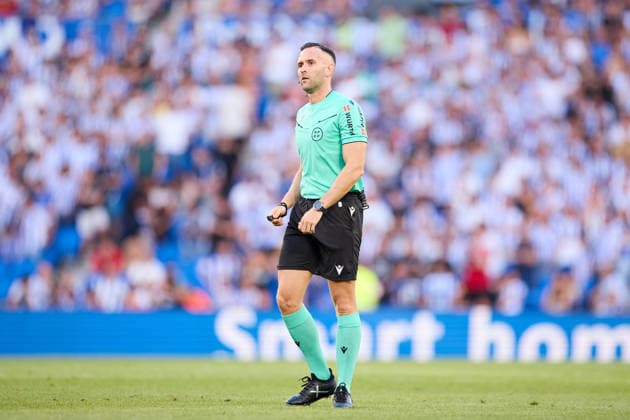August 29, 2026, San Sebastian, Guipuzcoa, Spain: Manuel JesoÂºs Orellana Cid looks on during the LaLiga EA Sports match between Real Sociedad and RCD Espanyol at Anoeta on August 29, 2026, in San Sebastian, Spain. San Sebastian Spain - ZUMAa181 20260829_zaa_a181_112 Copyright: xRicardoxLarreinax