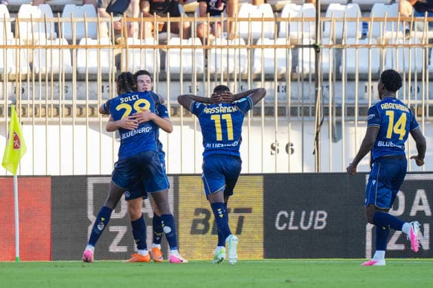 IPA87904975 - Jurgen Ekkelenkamp (Udinese Calcio) celebrates his goal during the AC Monza vs. Udinese Calcio Italian Serie A soccer match in Monza, Italy, on August 29, 2026  Copyright: xLucaxRossini IPAxSportx xx 87904975