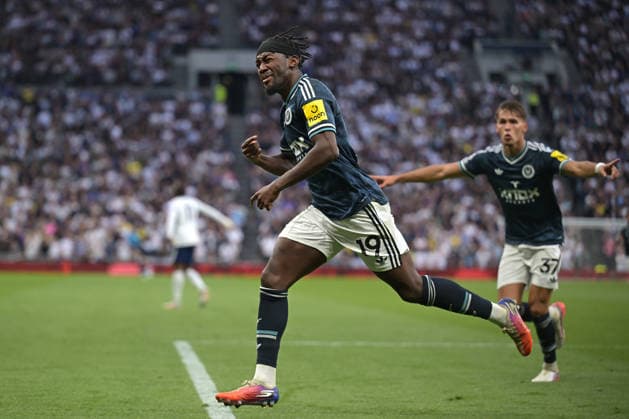 Spurs vs Newcastle, Premier League GOAL Anthony Elanga of Newcastle Utd opens the scoring during the Spurs vs Newcastle Utd Premier League fixture at the Tottenham Hotspur Stadium London UK. 29th Aug 2026. This image is for EDITORIAL USE ONLY. Licence required from the Football DataCo for any other use. London Tottenham Hotspur Stadium UK Copyright: xMartinxDaltonx Spurs_Newcastle_290826_MD_524