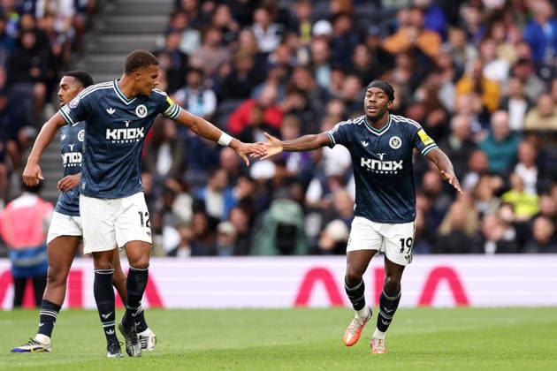 London, England, 29th August 2026. Anthony Elanga of Newcastle United celebrates scoring their side s first goal of the game during the Tottenham Hotspur vs Newcastle United Premier League match at the Tottenham Hotspur Stadium, London. Picture credit should read: David Klein Sportimage EDITORIAL USE ONLY. No use with unauthorised audio, video, data, fixture lists, club league logos or live services. Online in-match use limited to 120 images, no video emulation. No use in betting, games or single club league player publications. SPI_034_DK_Spurs_Newcastle SPI-4941-0034