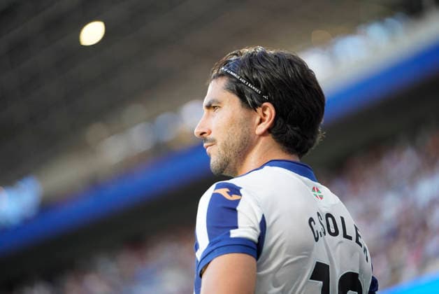 Carlos Soler of Real Sociedad seen in action during the La Liga EA Sports football match between Real Sociedad and RCD Espanyol de Barcelona at Estadio Anoeta on August 29, 2026 in San Sebastian, Spain. (Mickael Ducint Ball Raw Images) San Sebastian Estadio Anoeta Spain Copyright: xMickaelxDucintx mickaelducint_RealSociedad_Espanyol381