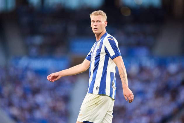 August 29, 2026, San Sebastian, Guipuzcoa, Spain: Orri Oskarsson of Real Sociedad looks on during the LaLiga EA Sports match between Real Sociedad and RCD Espanyol at Anoeta on August 29, 2026, in San Sebastian, Spain. Real Sociedad V RCD Espanyol De Barcelona - La Liga EA Sports  - ZUMAa181 20260829_zaa_a181_124 Copyright: xRicardoxLarreinax