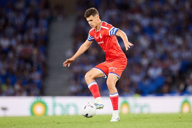 August 29, 2026, San Sebastian, Guipuzcoa, Spain: Gabriel Moscardo of RCD Espanyol in action during the LaLiga EA Sports match between Real Sociedad and RCD Espanyol at Anoeta on August 29, 2026, in San Sebastian, Spain. Real Sociedad V RCD Espanyol De Barcelona - La Liga EA Sports  - ZUMAa181 20260829_zaa_a181_125 Copyright: xRicardoxLarreinax