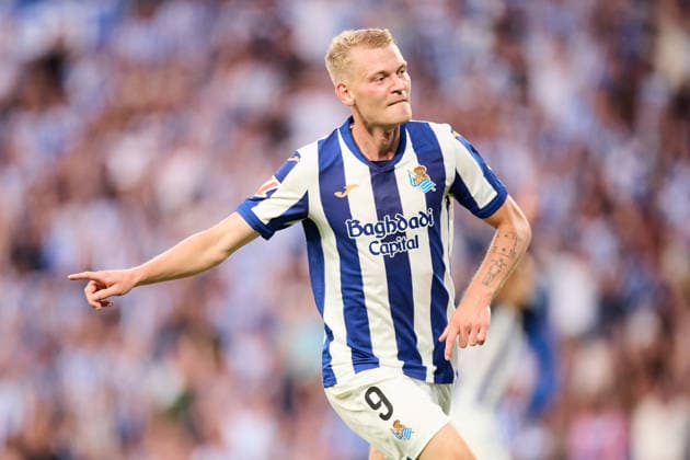 August 29, 2026, San Sebastian, Guipuzcoa, Spain: Orri Oskarsson of Real Sociedad celebrates after scoring the team s second goal during the LaLiga EA Sports match between Real Sociedad and RCD Espanyol at Anoeta on August 29, 2026, in San Sebastian, Spain. Real Sociedad V RCD Espanyol De Barcelona - La Liga EA Sports  - ZUMAa181 20260829_zaa_a181_128 Copyright: xRicardoxLarreinax