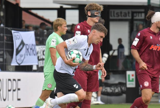 29.08.2026, GER, Fussball, 3.Liga, Saison 2026 2027, 03. Spieltag, Sportclub-Arena, Verl SC Verl - Fortuna Köln 1 : 2 Tim Heike (SC Verl), Aktion, Einzelbild, Quer, Mimik, Gestik