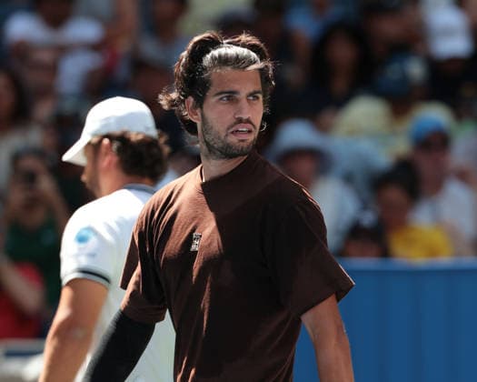 Carlos Alcaraz, Training, Practice, US Open Championships, Billie Jean King National Tennis Center, Flushing Meadows, New York, USA . Copyright: xJuergenxHasenkopfx