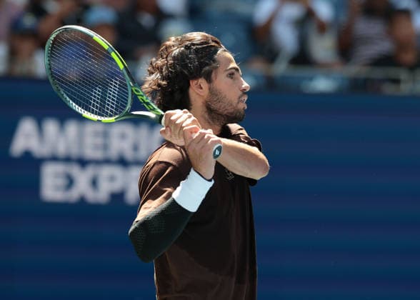 Carlos Alcaraz, Training, Practice, US Open Championships, Billie Jean King National Tennis Center, Flushing Meadows, New York, USA . Copyright: xJuergenxHasenkopfx
