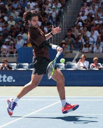 Carlos Alcaraz, Training, Practice, US Open Championships, Billie Jean King National Tennis Center, Flushing Meadows, New York, USA . Copyright: xJuergenxHasenkopfx