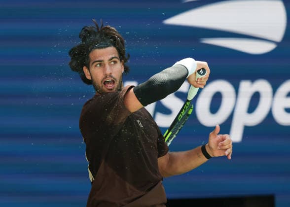 Carlos Alcaraz, Training, Practice, US Open Championships, Billie Jean King National Tennis Center, Flushing Meadows, New York, USA . Copyright: xJuergenxHasenkopfx