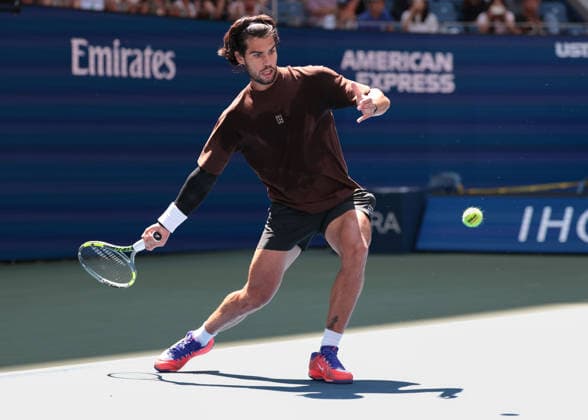Carlos Alcaraz, Training, Practice, US Open Championships, Billie Jean King National Tennis Center, Flushing Meadows, New York, USA . Copyright: xJuergenxHasenkopfx