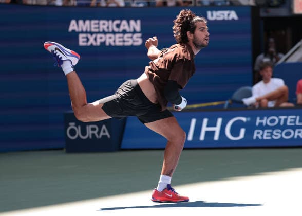 Carlos Alcaraz, Training, Practice, US Open Championships, Billie Jean King National Tennis Center, Flushing Meadows, New York, USA . Copyright: xJuergenxHasenkopfx