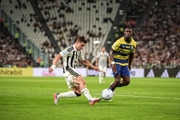 Juventus s Conceicao during the Serie A soccer match between Juventus and Parma at the Allianz Stadium in Turin, north west Italy - Saturday, August 29, 2026. - Soccer .  Copyright: xMarcoxAlpozzi LaPressex