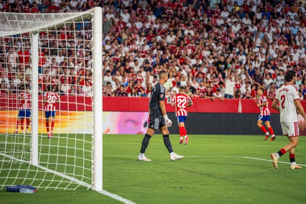 RECORD DATE NOT STATED ESP: LaLiga EA Sports Sevilla FC v Atletico de Madrid Alex Baena of Atletico de Madrid scores goal and celebrates during LaLiga EA Sports, between Sevilla FC v Atletico de Madrid played at Ramon Sanchez-Pizjuan Stadium in Sevilla on August 29, 2026 in Spain Spain Futbol Copyright: xAgenciaxLOFx