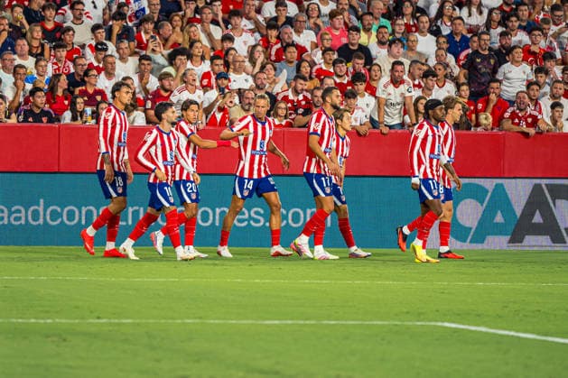 RECORD DATE NOT STATED ESP: LaLiga EA Sports Sevilla FC v Atletico de Madrid Alex Baena of Atletico de Madrid scores goal and celebrates during LaLiga EA Sports, between Sevilla FC v Atletico de Madrid played at Ramon Sanchez-Pizjuan Stadium in Sevilla on August 29, 2026 in Spain Spain Futbol Copyright: xAgenciaxLOFx