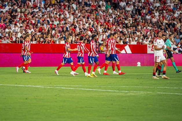 RECORD DATE NOT STATED ESP: LaLiga EA Sports Sevilla FC v Atletico de Madrid Alex Baena of Atletico de Madrid scores goal and celebrates during LaLiga EA Sports, between Sevilla FC v Atletico de Madrid played at Ramon Sanchez-Pizjuan Stadium in Sevilla on August 29, 2026 in Spain Spain Futbol Copyright: xAgenciaxLOFx