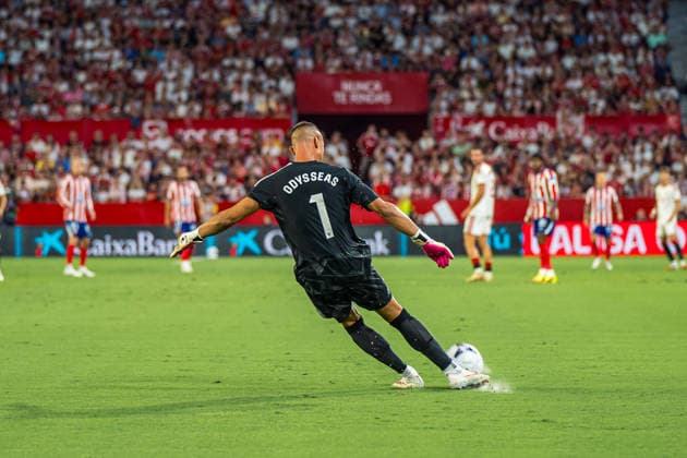 RECORD DATE NOT STATED ESP: LaLiga EA Sports Sevilla FC v Atletico de Madrid Odysseas Vlachodimos of Sevilla during LaLiga EA Sports, between Sevilla FC v Atletico de Madrid played at Ramon Sanchez-Pizjuan Stadium in Sevilla on August 29, 2026 in Spain Spain Futbol Copyright: xAgenciaxLOFx