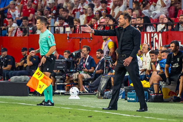 RECORD DATE NOT STATED ESP: LaLiga EA Sports Sevilla FC v Atletico de Madrid Diego Simeone coach of Atletico de Madrid during LaLiga EA Sports, between Sevilla FC v Atletico de Madrid played at Ramon Sanchez-Pizjuan Stadium in Sevilla on August 29, 2026 in Spain Spain Futbol Copyright: xAgenciaxLOFx