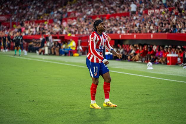 RECORD DATE NOT STATED ESP: LaLiga EA Sports Sevilla FC v Atletico de Madrid Ademola Lookman of Atletico de Madrid scores goal and celebrates during LaLiga EA Sports, between Sevilla FC v Atletico de Madrid played at Ramon Sanchez-Pizjuan Stadium in Sevilla on August 29, 2026 in Spain Spain Futbol Copyright: xAgenciaxLOFx