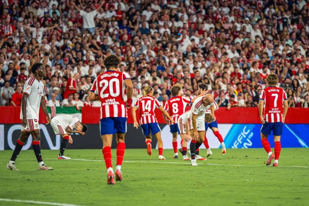 RECORD DATE NOT STATED ESP: LaLiga EA Sports Sevilla FC v Atletico de Madrid Alex Baena of Atletico de Madrid scores goal and celebrates during LaLiga EA Sports, between Sevilla FC v Atletico de Madrid played at Ramon Sanchez-Pizjuan Stadium in Sevilla on August 29, 2026 in Spain Spain Futbol Copyright: xAgenciaxLOFx