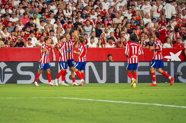 RECORD DATE NOT STATED ESP: LaLiga EA Sports Sevilla FC v Atletico de Madrid Alex Baena of Atletico de Madrid scores goal and celebrates during LaLiga EA Sports, between Sevilla FC v Atletico de Madrid played at Ramon Sanchez-Pizjuan Stadium in Sevilla on August 29, 2026 in Spain Spain Futbol Copyright: xAgenciaxLOFx