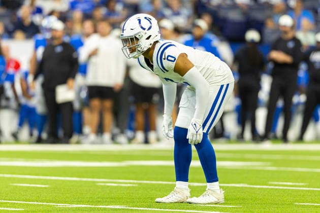 NFL, American Football Herren, USA 2026: Lions Vs Colts AUG 29 Aug 29, 2026; Indianapolis, Indiana, USA; Indianapolis Colts safety Camryn Bynum (0) during NFL preseason game action against the Detroit Lions at Lucas Oil Stadium. Mandatory Credit: John Mersits-Cal Media (Credit Image: Â John Mersits Cal Sport Media) Indianapolis Indiana USA EDITORIAL USE ONLY Copyright: xx ZUMA-20260829_zma_c04_030.jpg JohnxMersitsx csmphotothree515208