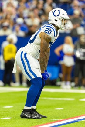NFL, American Football Herren, USA 2026: Lions Vs Colts AUG 29 Aug 29, 2026; Indianapolis, Indiana, USA; Indianapolis Colts running back Seth McGowan (20) looks on during NFL preseason game action against the Detroit Lions at Lucas Oil Stadium. Mandatory Credit: John Mersits-Cal Media (Credit Image: Â John Mersits Cal Sport Media) Indianapolis Indiana USA EDITORIAL USE ONLY Copyright: xx ZUMA-20260829_zma_c04_017.jpg JohnxMersitsx csmphotothree515221
