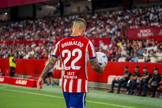 RECORD DATE NOT STATED ESP: LaLiga EA Sports Sevilla FC v Atletico de Madrid Alejandro Grimaldo of Atletico de Madrid during LaLiga EA Sports, between Sevilla FC v Atletico de Madrid played at Ramon Sanchez-Pizjuan Stadium in Sevilla on August 29, 2026 in Spain Spain Futbol Copyright: xAgenciaxLOFx