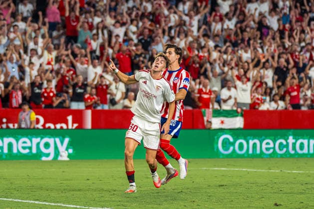 RECORD DATE NOT STATED ESP: LaLiga EA Sports Sevilla FC v Atletico de Madrid Miguel Angel Sierra of Sevilla scores goal during LaLiga EA Sports, between Sevilla FC v Atletico de Madrid played at Ramon Sanchez-Pizjuan Stadium in Sevilla on August 29, 2026 in Spain Spain Futbol Copyright: xAgenciaxLOFx
