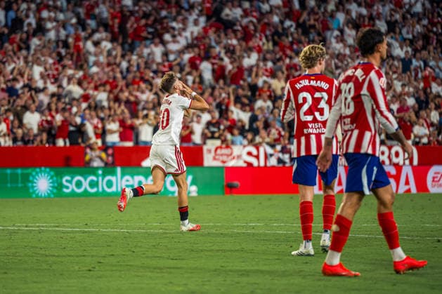 RECORD DATE NOT STATED ESP: LaLiga EA Sports Sevilla FC v Atletico de Madrid Miguel Angel Sierra of Sevilla scores goal during LaLiga EA Sports, between Sevilla FC v Atletico de Madrid played at Ramon Sanchez-Pizjuan Stadium in Sevilla on August 29, 2026 in Spain Spain Futbol Copyright: xAgenciaxLOFx
