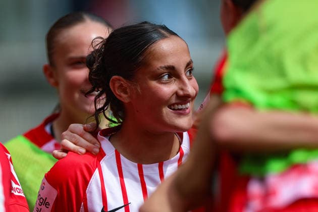29. August 2026, Fussball, Google Pixel Frauen-Bundesliga, SC Freiburg - 1. FC Union Berlin Sabah Seghir (9, SC Freiburg) Photo: Urs Ottiger *** August 29, 2026, Soccer, Google Pixel Women s Bundesliga, SC Freiburg 1 FC Union Berlin Sabah Seghir 9, SC Freiburg Photo by Urs Ottiger