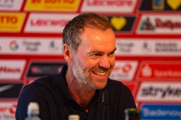 29. August 2026, Fussball, Google Pixel Frauen-Bundesliga, SC Freiburg - 1. FC Union Berlin Marco Konrad (Cheftrainer, SC Freiburg) in der PK Photo: Urs Ottiger *** August 29, 2026, Soccer, Google Pixel Women s Bundesliga, SC Freiburg 1 FC Union Berlin Marco Konrad, Head Coach, SC Freiburg at the press conference. Photo by Urs Ottiger