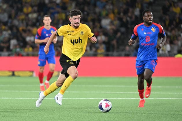 BERN, SWITZERLAND - AUGUST 29: Armin Gigovic of Young Boys in action during the Swiss Super League match between BSC Young Boys and FC Basel 1893 at Stadion Wankdorf on August 29, 2026 in Bern, Switzerland. Bern Stadion Wankdorf Bern Switzerland Copyright: xJustPictures.ch ManuelxWinterbergerx jp-en-EuSpIm-MWI_2928