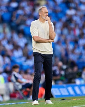 Real Sociedad v RCD Espanyol - LaLiga EA Sports Pellegrino Matarazzo head coach of Real Sociedad looks on during the LaLiga EA Sports match between Real Sociedad and RCD Espanyol at Anoeta on August 29, 2026, in San Sebastian, Spain. San Sebastian Anoeta Basque Country Spain RL_RSOvRCDE_LALIGA_2K26_000071 Copyright: xRicardoxLarreinax