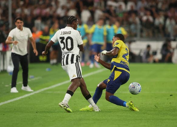 IPA87915355 - Jonathan David of Juventus FC during the 2026–27 Italian Serie A soccer match between Juventus FC and Parma Calcio on August 29, 2026, at Allianz Stadium in Turin, Italy. Photo by Nderim KACELI  Copyright: xNderimxKaceli IPAxSportx xx 87915355