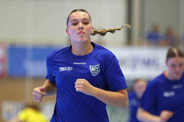 Handball, Alsco HBF1: HC Leipzig - Borussia Dortmund; 29.08.2026 Lilly Glimm (22, HC Leipzig). Alsco Handball Bundesliga Frauen HBF1, Saison 2026 2027, 1. Spieltag: HC Leipzig vs. Borussia Dortmund am 29.08.2026 im Sportcenter Markranstädt. Copyright: xBEAUTIFULxSPORTS JanxKaeferx