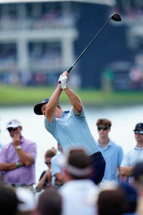 August 29, 2026, Atlanta, Georgia, USA: Justin Rose (England) hits his tee shot on the 4th hole, during the third round at East Lake Golf Club. Atlanta USA - ZUMAd212 20260829_zsp_d212_122 Copyright: xRichardxDolex