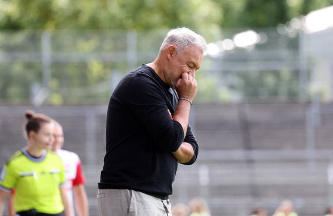 29.08.26 Frauen VfB Stuttgart - Hamburger SV Deutschland, Stuttgart, 29.08.2026, Fussball, Frauen, Bundesliga, Saison 2026 2027, VfB Stuttgart - Hamburger SV (2:1): Rodolfo Cardoso (Trainer Hamburger SV). *** August 29, 2026 Women s VfB Stuttgart vs. Hamburger SV Germany, Stuttgart, August 29, 2026, Soccer, Women s, Bundesliga, 2026–2027 Season, VfB Stuttgart vs. Hamburger SV 2–1 Rodolfo Cardoso, Coach, Hamburger SV