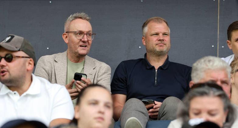 29.08.26 Frauen VfB Stuttgart - Hamburger SV Deutschland, Stuttgart, 29.08.2026, Fussball, Frauen, Bundesliga, Saison 2026 2027, VfB Stuttgart - Hamburger SV (2:1): v.l. Alexander Wehrle, Fabian Wohlgemuth (beide Vorstand VfB Stuttgart). *** August 29, 2026 Women s VfB Stuttgart vs. Hamburger SV Germany, Stuttgart, August 29, 2026, Soccer, Women s, Bundesliga, 2026–2027 Season, VfB Stuttgart vs. Hamburger SV 2–1; from left: Alexander Wehrle, Fabian Wohlgemuth—both members of the VfB Stuttgart board of directors