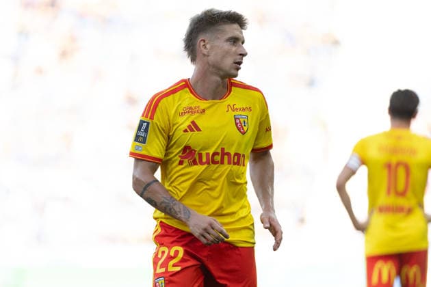 Michal Skoras seen during Ligue 1 26 27 game between teams of RSC Strasbourg and RC Lens at Stade de la Meinau (Benjamin Faes Ball Raw Images) Strasbourg Stade de la Meinau France Copyright: xBenjaminxFaesx 0W4A5888