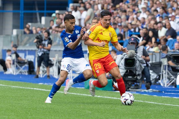 Gessime Yassine Franjo Ivanovic seen during Ligue 1 26 27 game between teams of RSC Strasbourg and RC Lens at Stade de la Meinau (Benjamin Faes Ball Raw Images) Strasbourg Stade de la Meinau France Copyright: xBenjaminxFaesx 0W4A9312