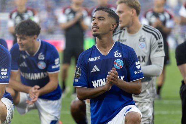 Gessime Yassine seen during Ligue 1 26 27 game between teams of RSC Strasbourg and RC Lens at Stade de la Meinau (Benjamin Faes Ball Raw Images) Strasbourg Stade de la Meinau France Copyright: xBenjaminxFaesx 0W4A8522
