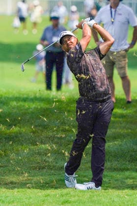 August 29, 2026, Atlanta, Georgia, USA: Xander Schauffele (USA) hits a fairway shot on the 5th hole during the third round of the 2026 TOUR Championship at East Lake Golf Club. PGA, Golf Herren 2026: TOUR Championship - Round 3  - ZUMAw109 20260829_fap_w109_009 Copyright: xDebbyxWongx