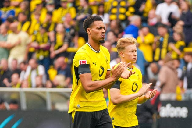 Felix Nmecha (Borussia Dortmund, 8), Deutschland: Fussball, Bundesliga, Saison 2026 27, 1. Spieltag, 29.08.2026, Borussia Dortmund vs Hamburger SV, Signal-Iduna-Park (Dortmund, Nordrhein-Westfalen) *** Felix Nmecha, Borussia Dortmund, 8, German soccer, Bundesliga, 2026–27 season, Matchday 1, August 29, 2026, Borussia Dortmund vs. Hamburger SV, Signal Iduna Park, Dortmund, North Rhine-Westphalia Copyright: xLeonxFrickx