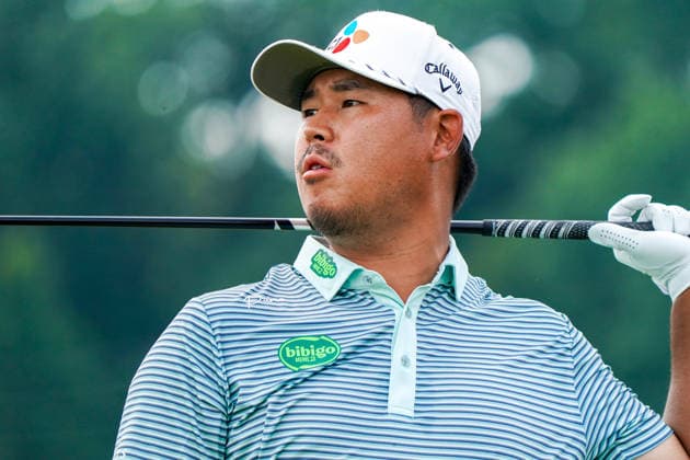 August 29, 2026, Atlanta, Georgia, USA: Si Woo Kim (KOR) tees off the 6th hole during the third round of the 2026 TOUR Championship at East Lake Golf Club. Atlanta USA - ZUMAw109 20260829_fap_w109_050 Copyright: xDebbyxWongx