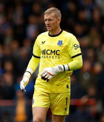 Jordan Pickford the Everton goalkeeper AFC Bournemouth v Everton, Premier League Football, Football, Vitality Stadium, Bournemouth, UK - 29 Aug 2026Bournemouth Vitality Stadium United Kingdom EDITORIAL USE ONLY No use with unauthorised audio, video, data, fixture lists, club league logos or live services. Online in-match use limited to 120 images, no video emulation. No use in betting, games or single club league player publications.  Copyright: xMattxImpey Shutterstockx 17119015da