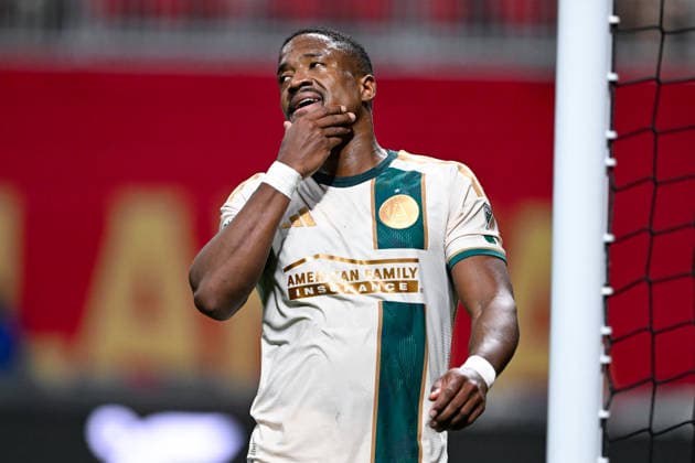 ATLANTA, GA - AUGUST 29: Sergio Santos 19 of Atlanta reacts during the MLS, Fussball Herren, USA match between Charlotte FC and Atlanta United FC on August 29th, 2026 at Mercedes-Benz Stadium in Atlanta, GA. (Photo by Rich von Biberstein Icon Sportswire) SOCCER: AUG 29 MLS Atlanta United vs Charlotte FC EDITORIAL USE ONLY Icon260829022