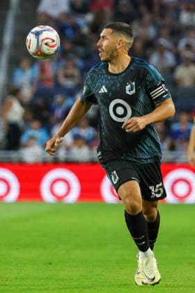 August 29, 2026, St. Paul, Minnesota, United States: Minnesota United FC defense MICHAEL BOXALL (15) watches the ball. Minnesota United hosted Orlando City on August 29th. The teams faced off at Allianz Field in St. Paul, Minnesota. The game ended in a draw 3-3. MLS, Fussball Herren, USA 2026 - Minnesota United 3:3 Orlando City  - ZUMAt166 20260829_zsp_t166_019 Copyright: xMichaelxTurnerx