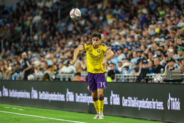 August 29, 2026, St. Paul, Minnesota, United States: Orlando City midfielder ZAKARIA TAIFI (19) passes the ball into play. Minnesota United hosted Orlando City on August 29th. The teams faced off at Allianz Field in St. Paul, Minnesota. The game ended in a draw 3-3. St. Paul United States - ZUMAt166 20260829_zsp_t166_021 Copyright: xMichaelxTurnerx
