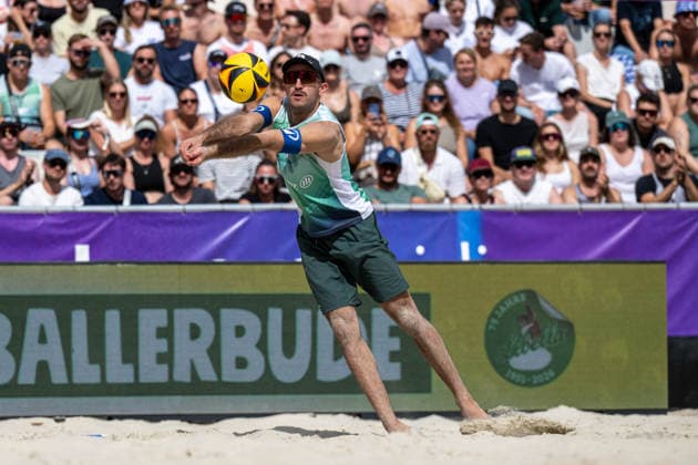 RECORD DATE NOT STATED German Beach Championship - Deutsche Beachvolleyball Meisterschaft Dortmund, Germany 29.08.2026 DORTMUND, GERMANY - AUGUST 29: Tilo Rietschel (Player 2, VSG Lübeck) during the German Beach Championship - Deutsche Beachvolleyball Meisterschaft at Dortmund on August 29, 2026 in Dortmund, Germany. Copyright: xBEAUTIFULxSPORTS PeterxWeberx